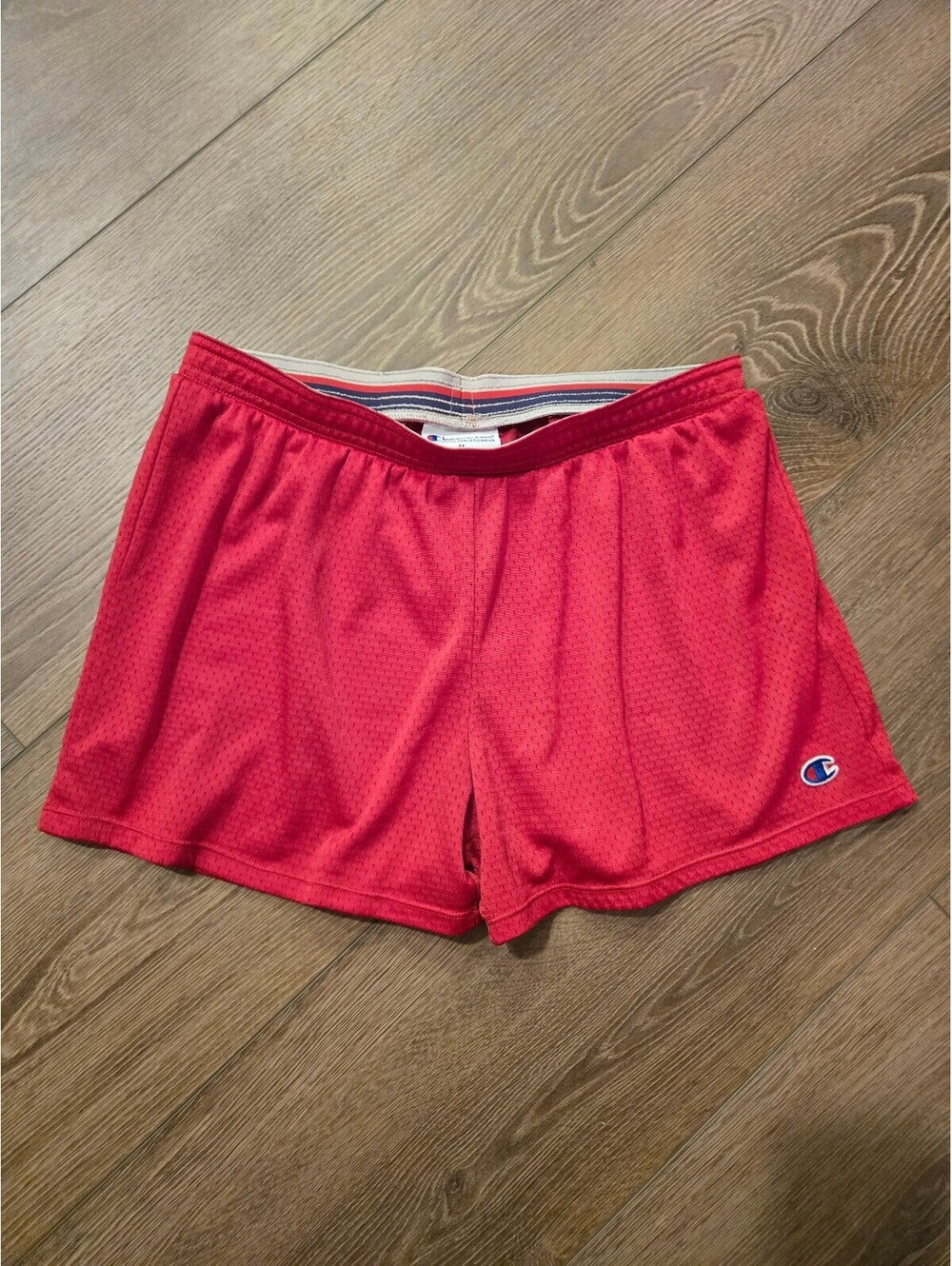 Womens red champion shorts